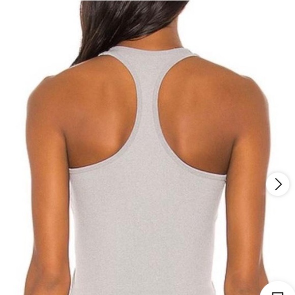 Free People Gray Tank Crop Top Racer Back - Picture 3 of 5